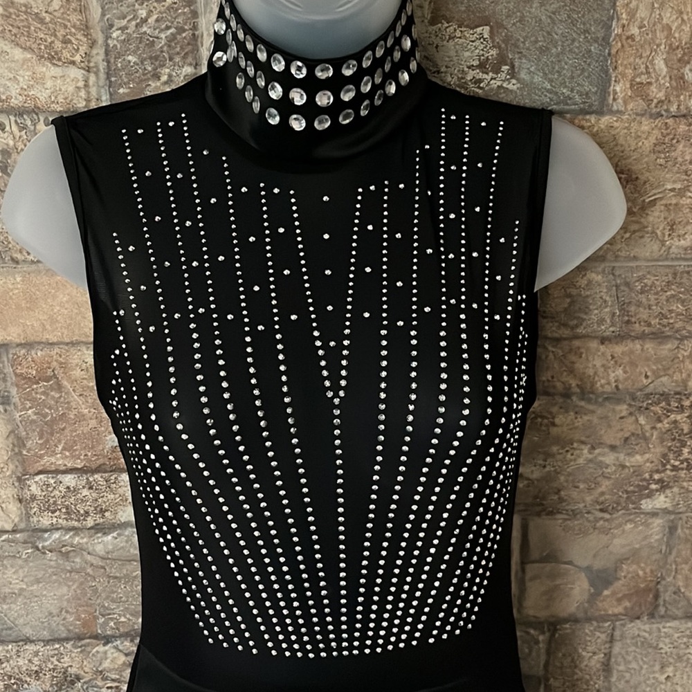 Sheer mesh sleeveless bodycon dress - Picture 2 of 7